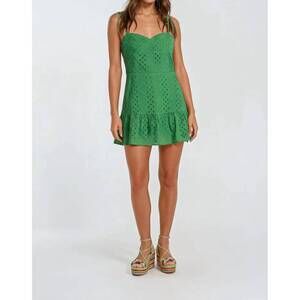 NEW SINCERELY OURS vivi eyelet romper in green